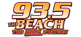 93.5 THE BEACH logo